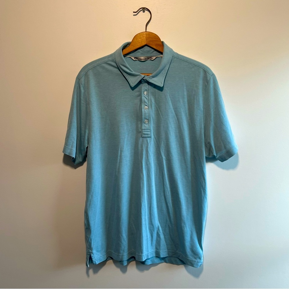 Travis Mathew Men’s Blue Golf Polo Large
